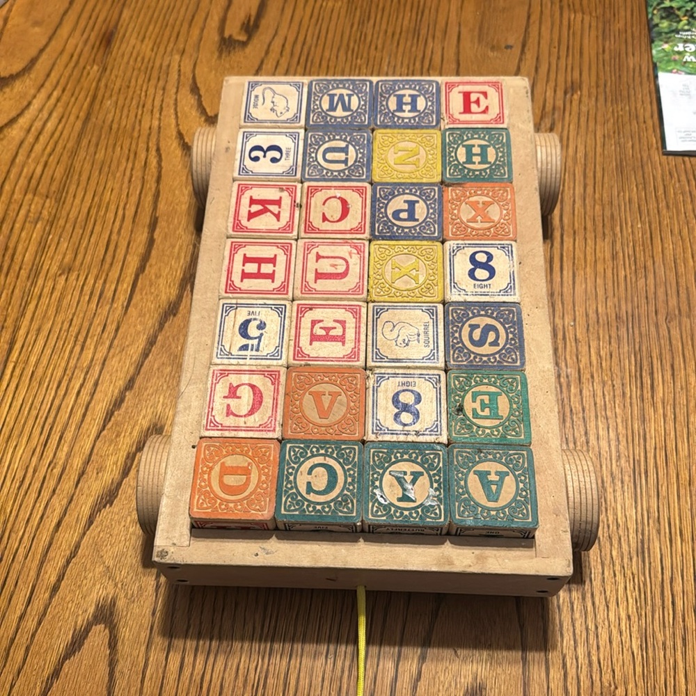 ABC wooden block set